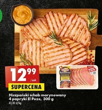 Biedronka Hiszpański schab marynowany 4 papryki El Pozo, 300 g oferta