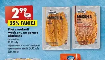 Biedronka Filet z makreli wędzony na gorąco Marinero 100 g oferta