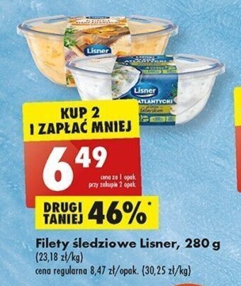 Biedronka Filety śledziowe Lisner, 280 g oferta