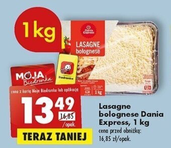Biedronka Lasagne bolognese Dania Express, 1 kg oferta