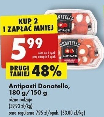 Biedronka Antipasti Donatello, 180 g/150 g oferta