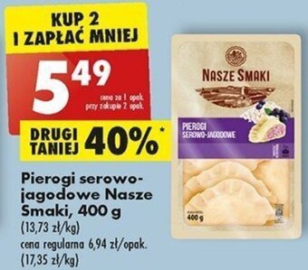 Biedronka Pierogi serowo-jagodowe Nasze Smaki, 400 g oferta