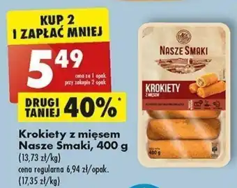 Biedronka Krokiety z mięsem Nasze Smaki, 400 g oferta