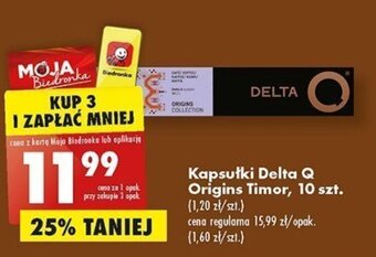 Biedronka Kapsułki Delta Q Origins Timor, 10 szt. oferta