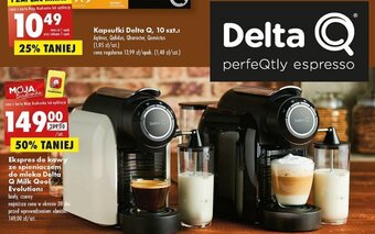 Biedronka Ekspres do kawy ze spieniaczem do mleka Delta Q Milk Qool Evolution: oferta