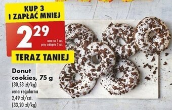 Biedronka Donut cookies, 75 g oferta
