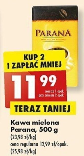 Biedronka Kawa mielona Parana, 500 g oferta