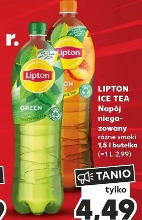 Kaufland Lipton ice tea green napój niegazowany 1,5 l oferta