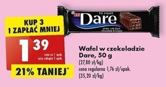 Biedronka Wafel w czekoladzie Dare, 50 g oferta