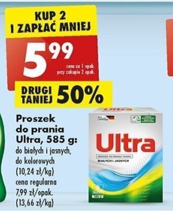Biedronka Proszek do prania Ultra, 585 g oferta
