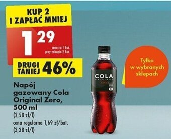 Biedronka Napój gazowany Cola Original Zero, 500 ml oferta