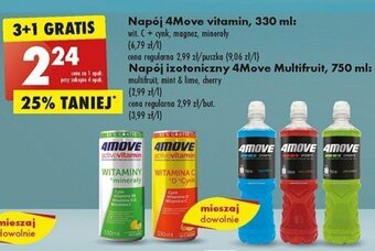 Biedronka Napój 4Move vitamin, 330 ml oferta