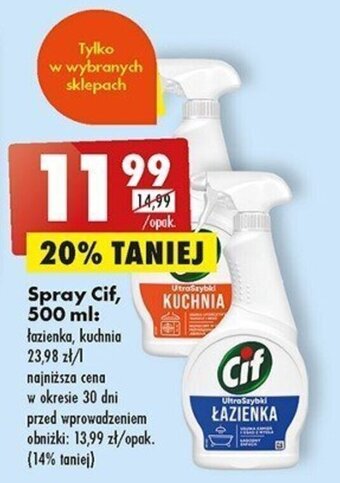 Biedronka Spray Cif, 500 ml oferta