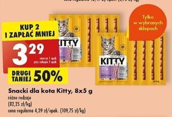 Biedronka Snacki dla kota Kitty, 8x5 g oferta