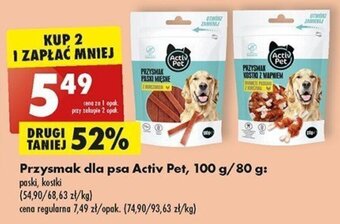 Biedronka Przysmak dla psa Activ Pet, 100 g/80 g oferta