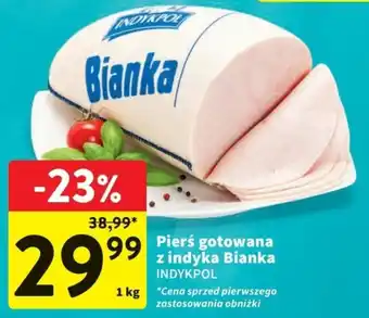 Intermarche INDYKPOL Pierś gotowana z indyka Bianka 1 kg oferta