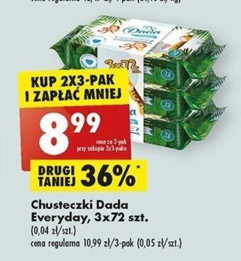 Biedronka Chusteczki Dada Everyday, 3x72 szt. oferta