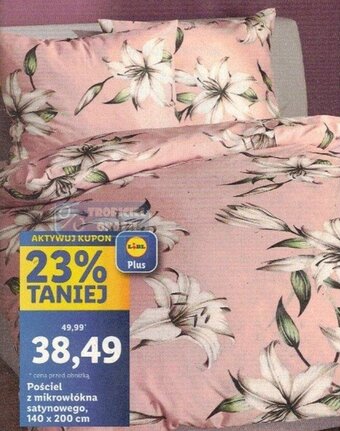 Lidl Pościel z mikrowłókna satynowego, 140 x 200 cm oferta