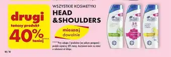 Biedronka DRUGI tańszy produkt 40% taniej WSZYSTKIE KOSMETYKI HEAD&SHOULDERS oferta