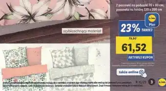Lidl Posciel z mikrowłókna satynowego 2 poszewki na poduszki 70 x 80 cm, poszewka na kołdrę 220 x 200 cm oferta