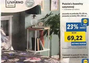 Lidl Pościel z bawełny satynowej poszewka na poduszkę 70 x 80 cm, poszewka na kołdrę 140 x 200 cm oferta