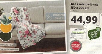 Lidl Koc z mikrowłókna 150 x 200 cm oferta