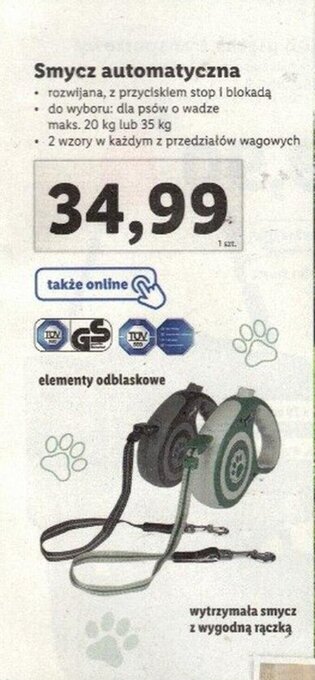 Lidl Smycz automatyczna oferta