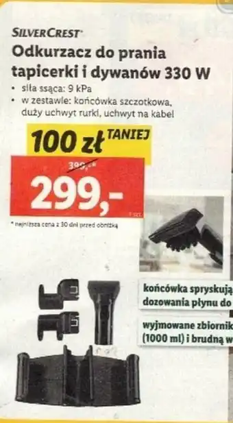 Lidl SILVERCREST Odkurzacz do prania tapicerki i dywanów 330 W oferta