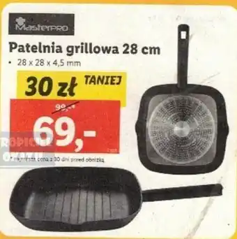 Lidl MasterPro Patelnia grillowa 28 cm oferta