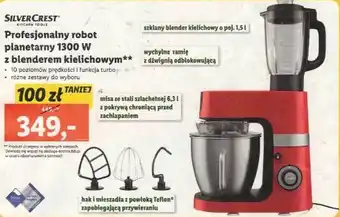 SILVERCREST Profesjonalny robot planetarny 1300 W z blenderem kielichowym