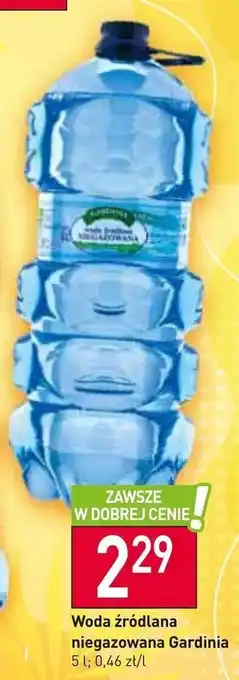 Stokrotka Market Woda źródlana niegazowana Gardinia 5 l oferta