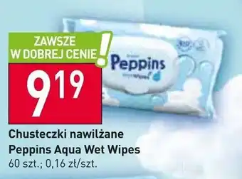 Stokrotka Market Chusteczki nawilżane Peppins Aqua Wet Wipes 60 szt. oferta