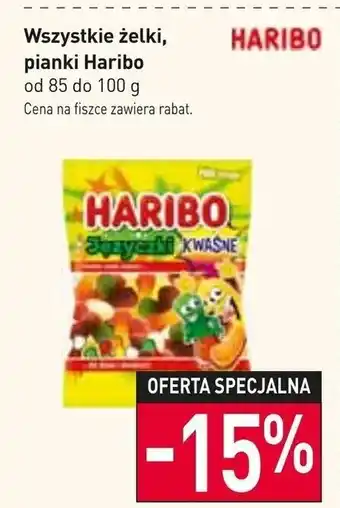 Stokrotka Market Wszystkie żelki, pianki Haribo 85-100g oferta
