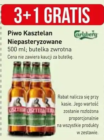 Stokrotka Market Piwo Kasztelan Niepasteryzowane 500ml oferta