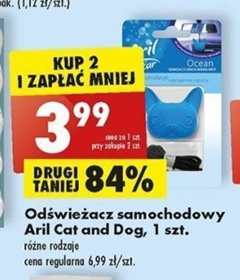 Biedronka Odświeżacz samochodowy Aril Cat and Dog, 1 szt. oferta