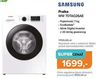 Max Elektro SAMSUNG Pralka WW 70TA026AE oferta