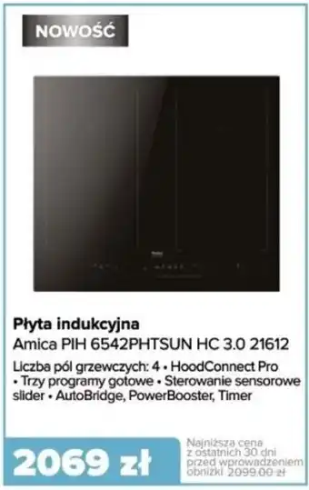 Max Elektro Płyta indukcyjna Amica PIH 6542PHTSUN HC 3.0 21612 oferta