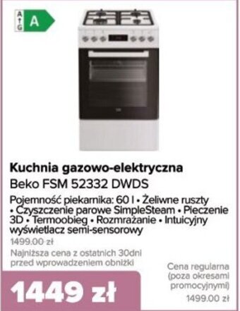 Max Elektro Kuchnia gazowo-elektryczna oferta