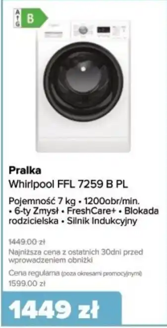 Max Elektro Pralka Whirlpool FFL 7259 B PL oferta