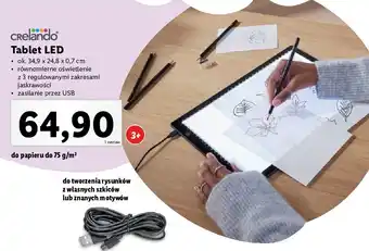Lidl Tablet led do rysowania 34.9 x 24.8 x 0.7 cm oferta