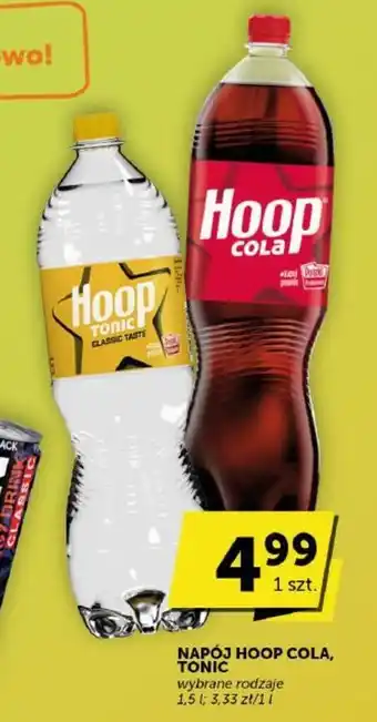 Groszek NAPÓJ HOOP COLA, TONIC 1,5l oferta