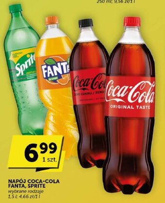Groszek NAPÓJ COCA-COLA FANTA, SPRITE 1,5l oferta