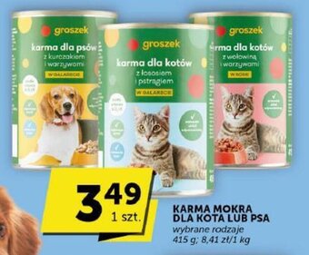 Groszek KARMA MOKRA DLA KOTA LUB PSA 415 g oferta