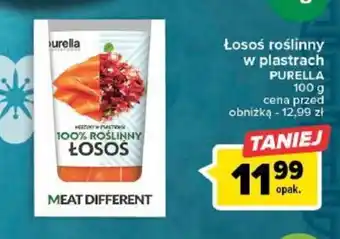 Carrefour Łosoś roślinny w plastrach PURELLA 100 g oferta