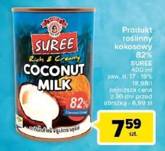 Carrefour Produkt roślinny kokosowy 82% SUREE 400ml oferta