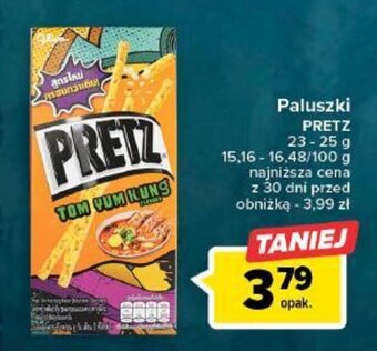Carrefour Paluszki PRETZ 23 - 25 g oferta