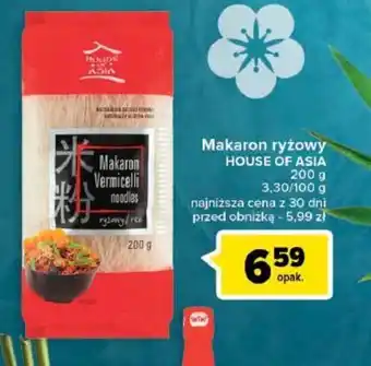 Carrefour Makaron ryżowy HOUSE OF ASIA 200g oferta
