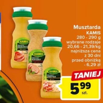 Carrefour Musztarda KAMIS 280-290g oferta