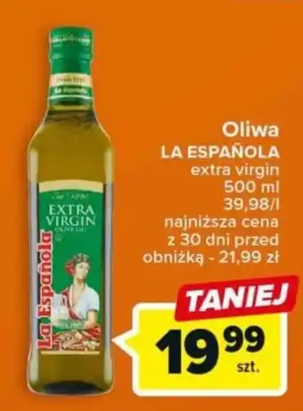Carrefour Oliwa LA ESPAÑOLA extra virgin 500 ml oferta