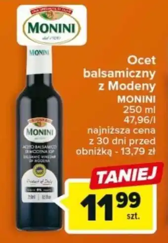 Carrefour Ocet balsamiczny z Modeny MONINI 250 ml oferta